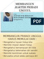 Membangun Karakter Pribadi Unggul