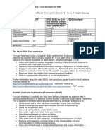 ESOL Level Descriptors