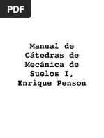 Manual de Cátedras de Mecánica de Suelos I, Enrique Penson