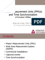 Phasor Measurement Units (PMUs) and Time Synchronization