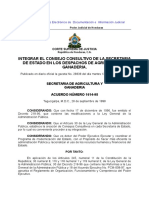 Integrar El Consejo Consultivo de La Secretaría de Estado