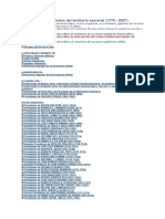 Mandatarios y Gabinetes Del Territorio Nacional