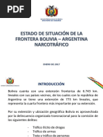 Informe Sobre El Narcotráfico en La Frontera Bolivia - Argentina.