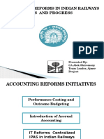 Accounting Reforms in Railways