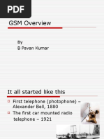 GSM Overview: by B Pavan Kumar