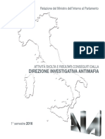 Relazione Relativa Al Primo Semestre Del 2016 Della Direzione Investigativa Antimafia