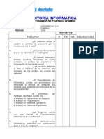 Cuestionario de Auditorã-A Informã-Tica