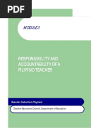 Module 3 Responsibility and Accountability of A Filipino Teacher PDF