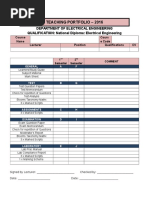 Ecsa Course File Content