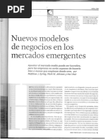 Nuevos Modelos de Negocios em Mdos Emergentes