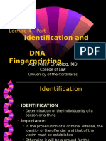 Lec 4 - Part 1 Identification & DNA Fingerprinting