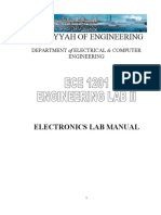 Electronics Lab Manual