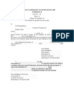 Form - A (Clause (4) Schedule - II) (For Federal Co-Operative Societies Only)