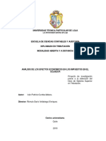 Análisis de Los Efectos Económicos en Los Impuestos en El Ecuador Tesis Iván Cumba A.desbloqueado