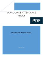 Grover Cleveland Attendance Policy