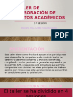 Taller de Elaboración de Textos Académicos