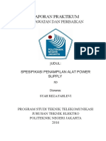 LAPORAN Spesifikasi Power Supply