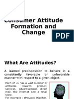 Consumer Attitude Formation and Change