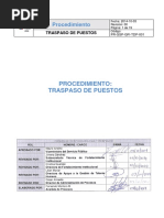 Procedimiento Traspaso de Puestos