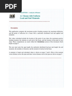 1.2 Beams With Uniform Load and End Moments: CHAPTER 1: Analysis of Beams