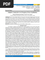 Adaptive Control For Low-Frequency Power Oscillations