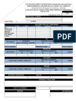 Formato de Mantenimiento