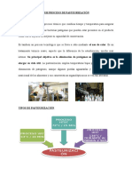 Sub Proceso de Pasteurización