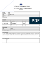 Lahore University of Management Sciences CHEM 731 - Selected Topics in Organic Chemistry