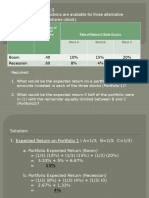 Illustrative Case 22-3 Suppose The Ff. Projections Are Available For Three Alternative Investments in Equity Shares (Stock)