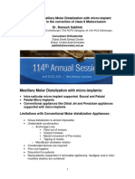 Sabhlok - Predictable Maxillary Molar Distalization With Micro-Implant Anchorage