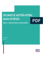 Módulo I La Auditoría Interna en La Empresa Moderna