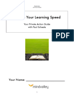 Double Your Learning Speed Masterclass by Paul Scheele Workbook