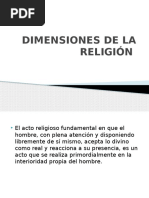 Dimensiones de La Religión