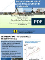 Teknologi Beton Pracetak Untuk Pembangunan Infrastruktur Di Indonesia - Hermanto Dardak