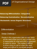 CHALLANGES of Organizational Design