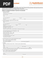 Personal Accident Insurance Claim Form