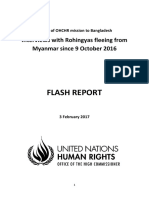 Interviews With Rohingyas Fleeing From Myanmar Since 9 October 2016