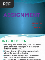 Assignment: Presented BY Aryams