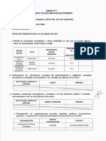 Declaración de Intereses - Ministro de Cultura, Salvador Del Solar