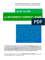 Lei 8112.90 - em 589 Perguntas e Respostas Completa