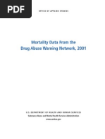 Mortality Data From The Drug Abuse Warning Network, 2001: Office of Applied Studies