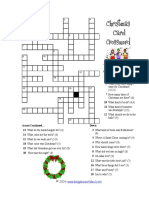 Christmas Carol Crossword