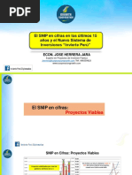 El SNIP en Cifras en Los Últimos 15 Años y El Nuevo Sistema de Inversiones Invierte Perú