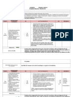 Planeacion Español Primero Fichas de Trabajo