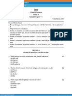 Cbse Class VI Science Term 2 Sample Paper - 1