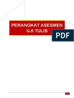 Form Perangkat Asesmen Uji Tulis