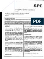 SPE 15656 Pipeline Transportation of High Pour Point New Zeaiand Crude Using Pour Point Depressants