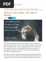 23 HTTP Indiaopines Com History Tipu Sultan Tiger Mysore