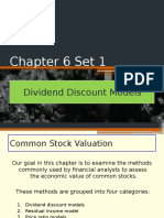 Chapter 6 Set 1 Dividend Discount Models