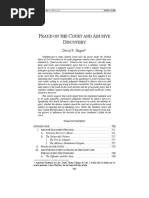 Fraud On The Court and Abusive Discovery PDF